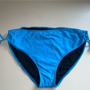 Blue Triangle Bikini Top